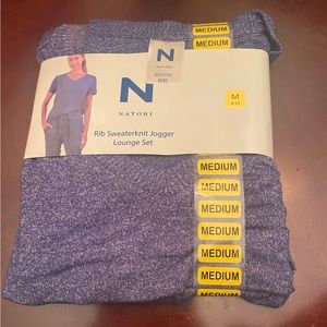 N NATORI -Rib Sweatsuit Jogger Lounge Set